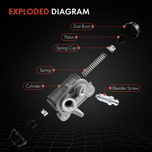 2xRear Side Drum Brake Wheel Cylinder for Ford F-150 F-250 LTD Victoria Ranchero