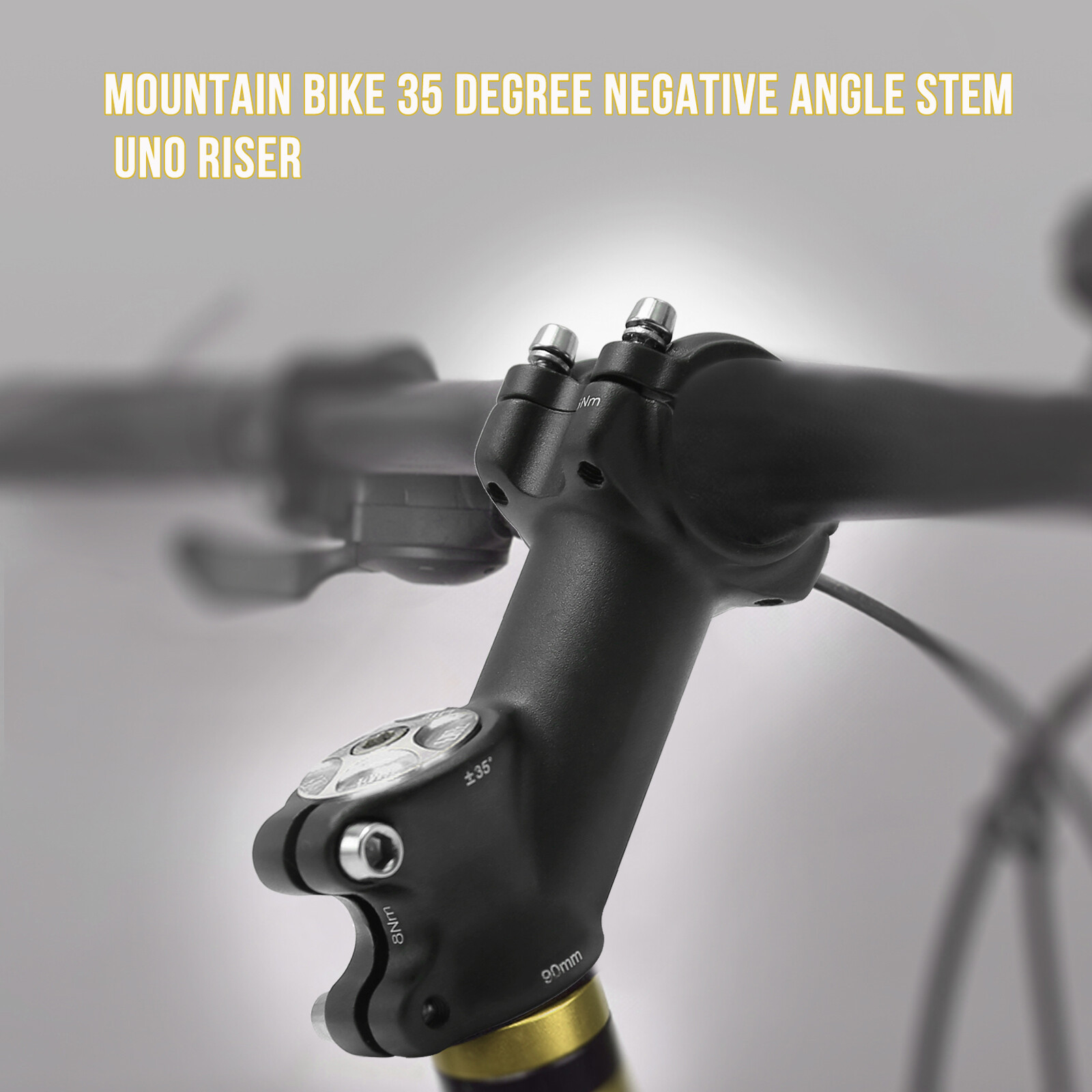 31.8*90mm Adjustable MTB Bicycle Handlebar Mountain Road Bike Stem Riser US