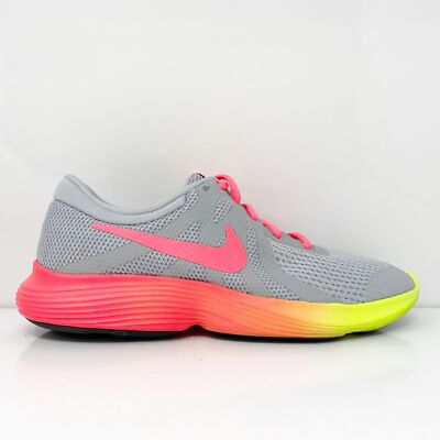 

Nike Girls Revolution 4 AR2417-001 Серые кроссовки для бега, размер 6 лет, Серый, Revolution 4