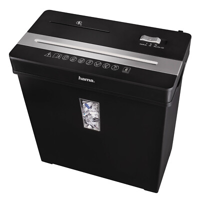 Aktenvernichter Hama Premium X8CD Office Schredder Kurzschnitt 8 Blatt CD DVD