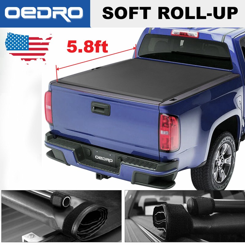 Oedro Tri Fold Truck Bed Tonneau Cover 5 8 For 14 18 Chevy Silverado Gmc Sierra Truck Bed Accessories Auto Parts And Vehicles Torresdesalud Com