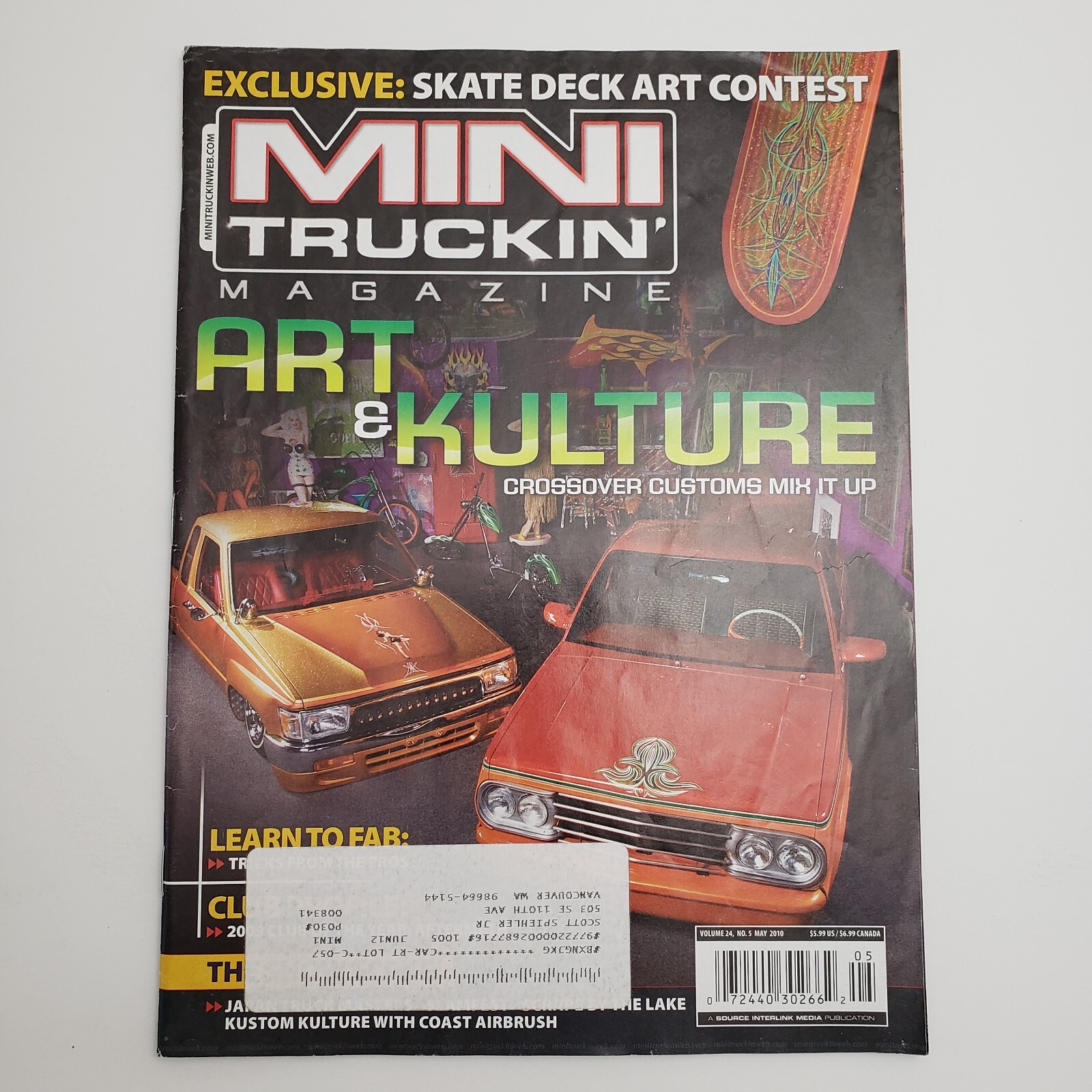 小物 TRUCKIN TR104 MINI TRUCKER Mini Truckin' Magazine May 2010 Volume 24 Number 5