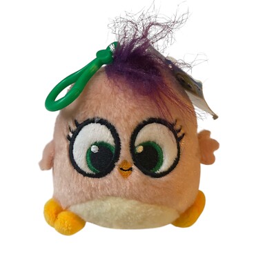 Angry Bird Hatchlings NWT Pink Bird Clip On Plush 4.5'' New Toy Kids 2018 Rovio