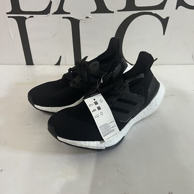 New Adidas UltraBoost 21 Running Shoe Core Black Grey Mens Sz 6.5