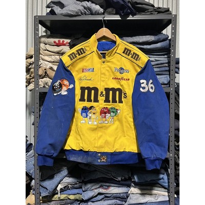Vintage 90s M&M Racing Team JH Design Jeff Hamilton NASCAR Jacket Size X-Large
