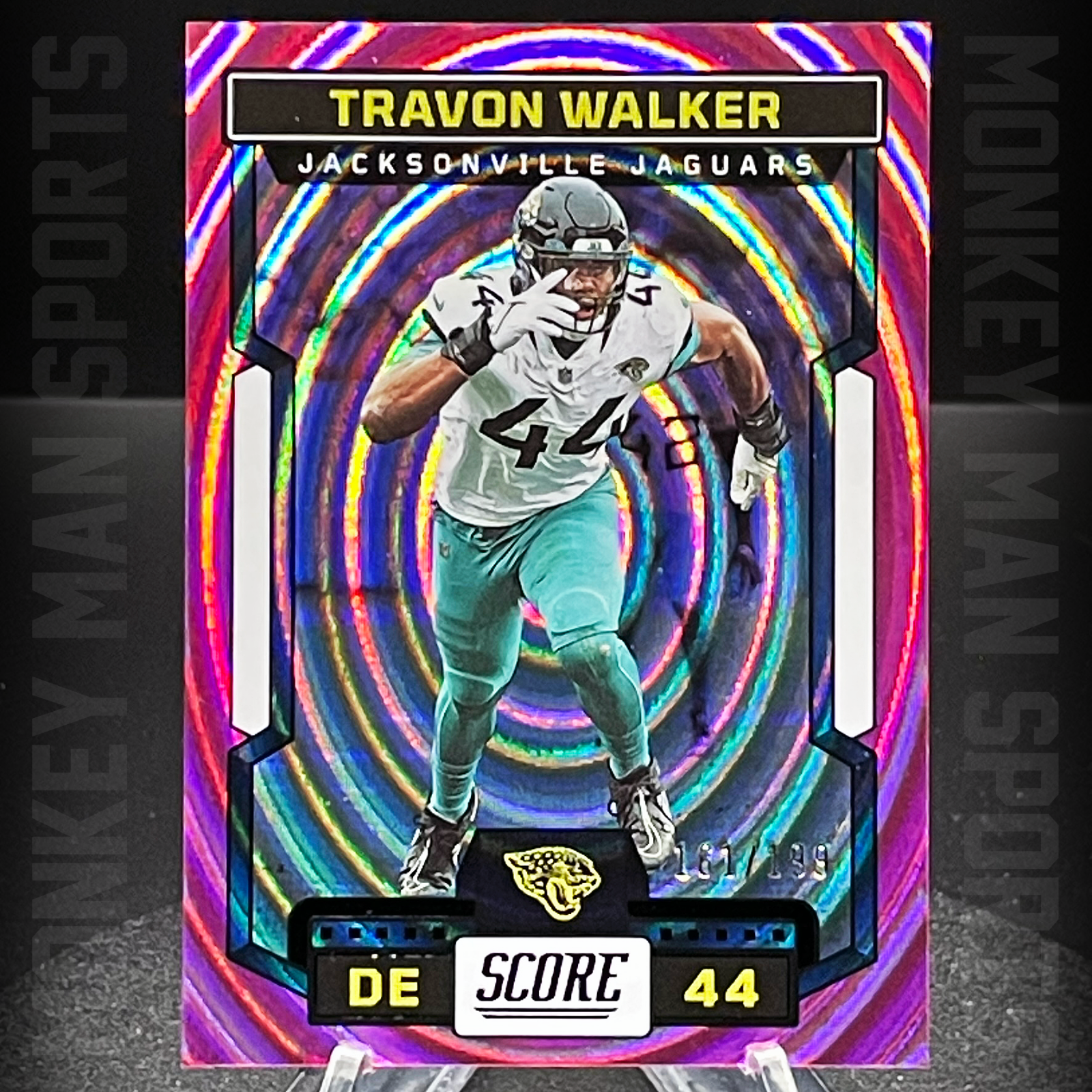 2023 Score - Travon Walker /199 - #24 MAGENTA ELLIPSE JAGUARS MINT