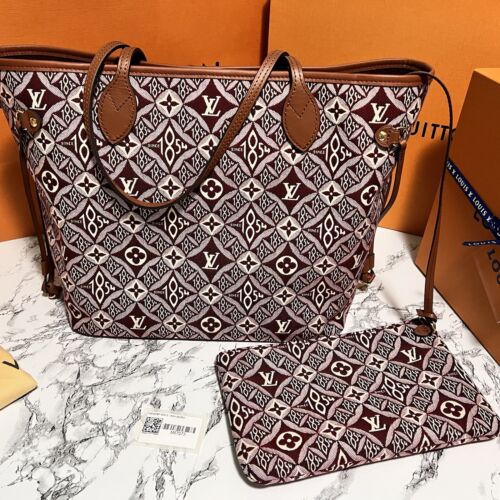 Louis Vuitton 1854 Neverfull MM Monogram Bag Bordeaux Louis Vuitton 1854 Neverfull MM Monogram Bag Bordeaux