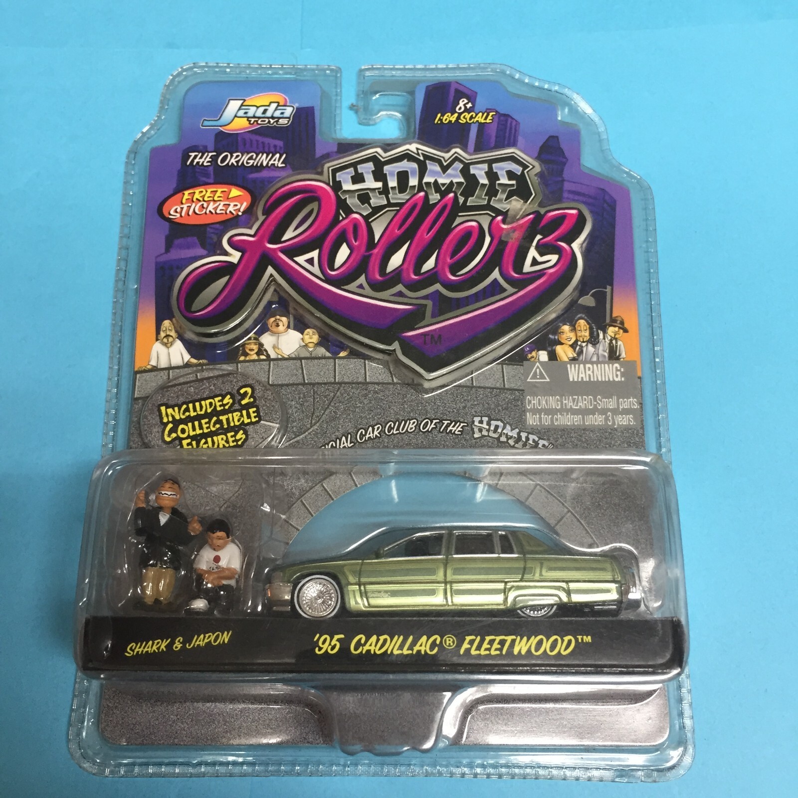 1/64 HOMIE ROLLERS ’95CADILLACFLEETWOOD JADA TOYS HOMIE ROLLERZ 1995 CADILLAC FLEETWOOD