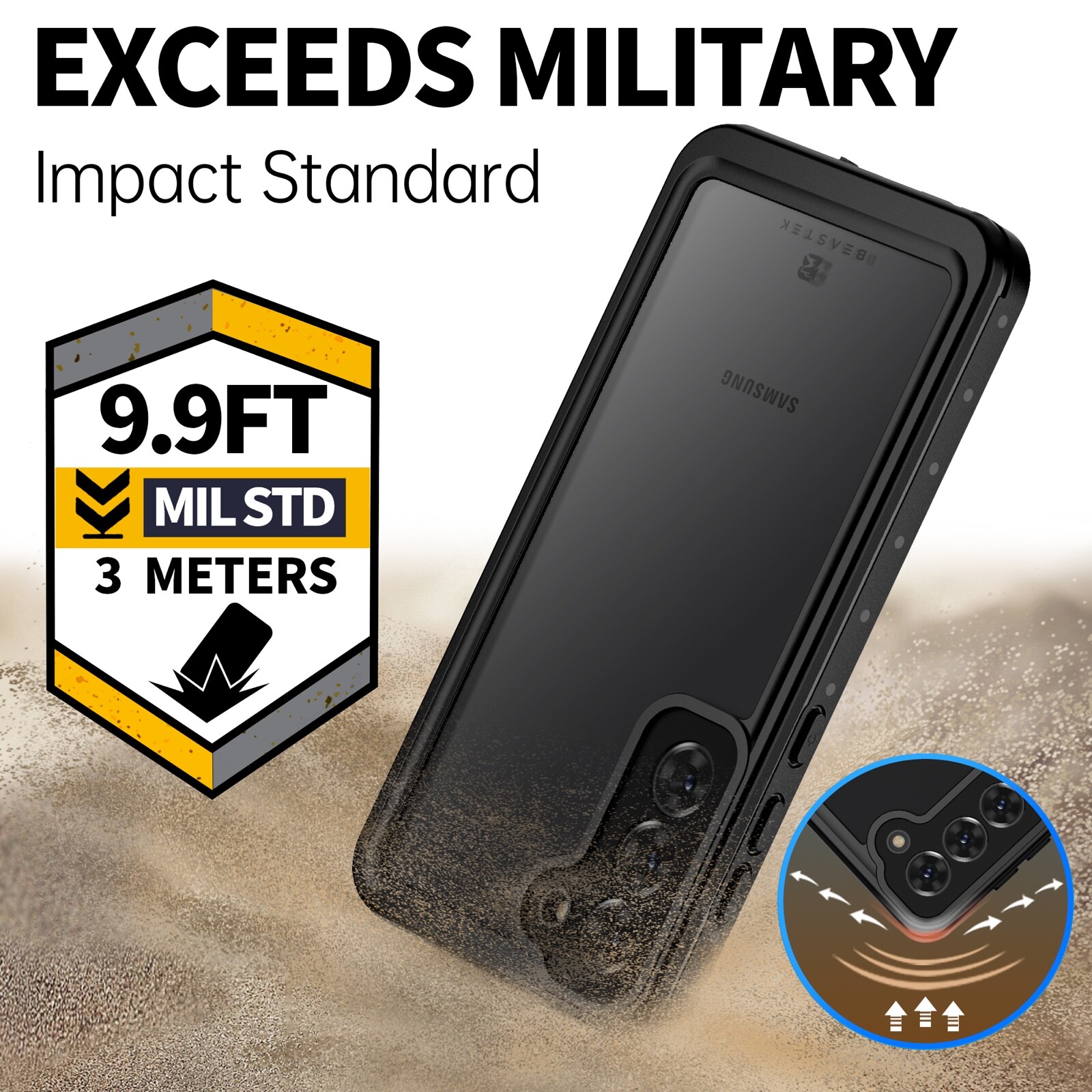 For Samsung Galaxy S23 Ultra S23+ Plus Waterproof Case Cover Shockproof Series