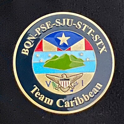BQN PSE SJU STT STX Team Caribbean TSA Challenge Coin