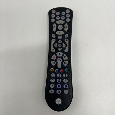 GE 8-Device Universal Remote Control, Backlit, Black, 41567