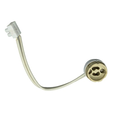 Unbranded  Ceramic GU10 Lamp Holder 8'' Leads with Screw Down Wire Terminals