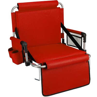 Alpcour Stadium Chairs with Thick Padding   Lightweight & Compact Folding Seat