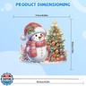 Bowetile Christmas Wreath Hanging Diamond Art Painting Kits for Kids Adults, 5D Special Shape Diamond Art Kits Snowman, Crystal Gem Painting Arts and Crafts for Kids Ages 8-12 for Home Garden Decor