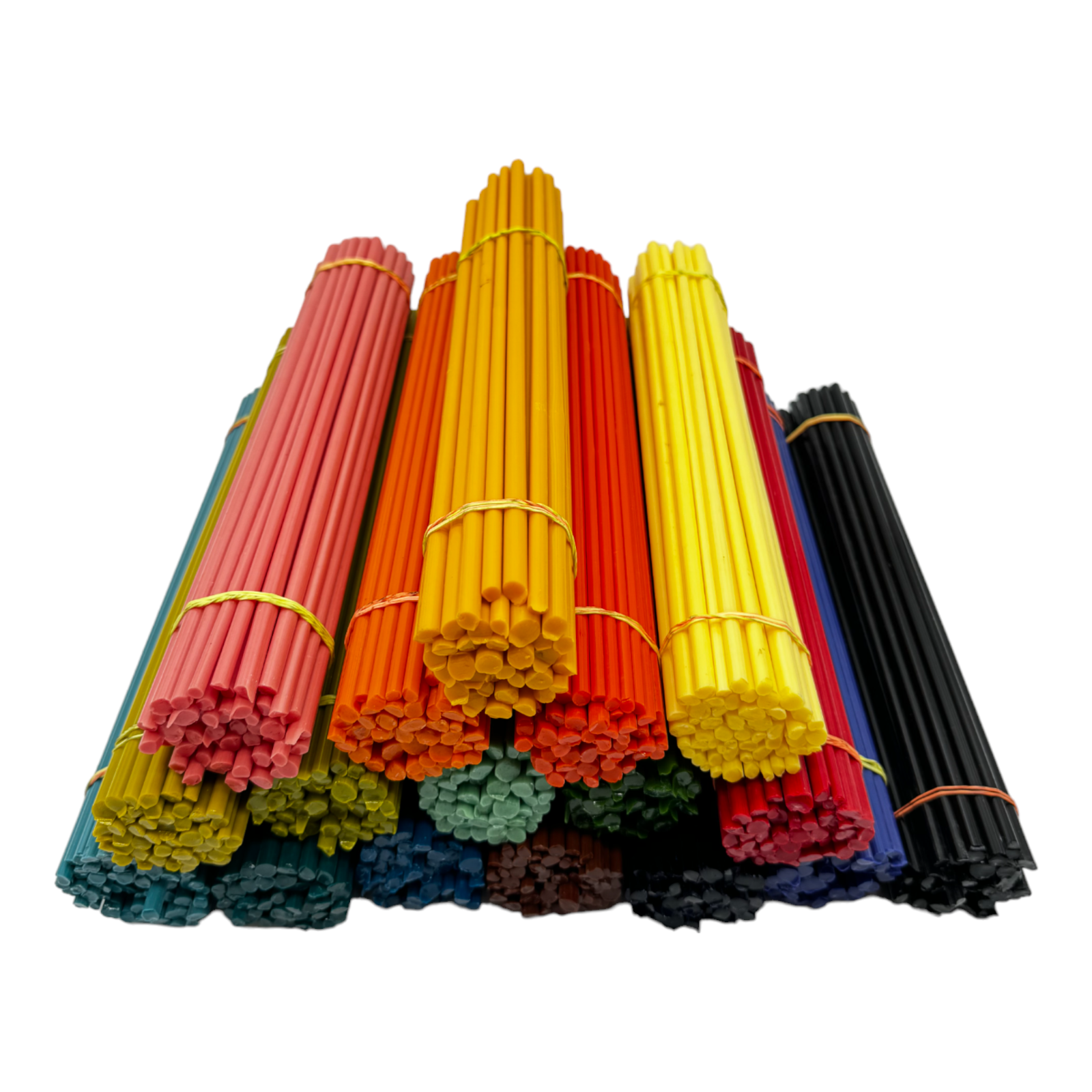 COE 33 Colored Glass Rods - Borosilicate for Glassblowing, Jewelry, & Crafts