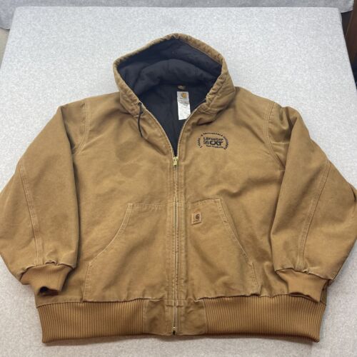 Carhartt Hooded Jacket J130 CHT Size 2XL Chocolate Brown | eBay