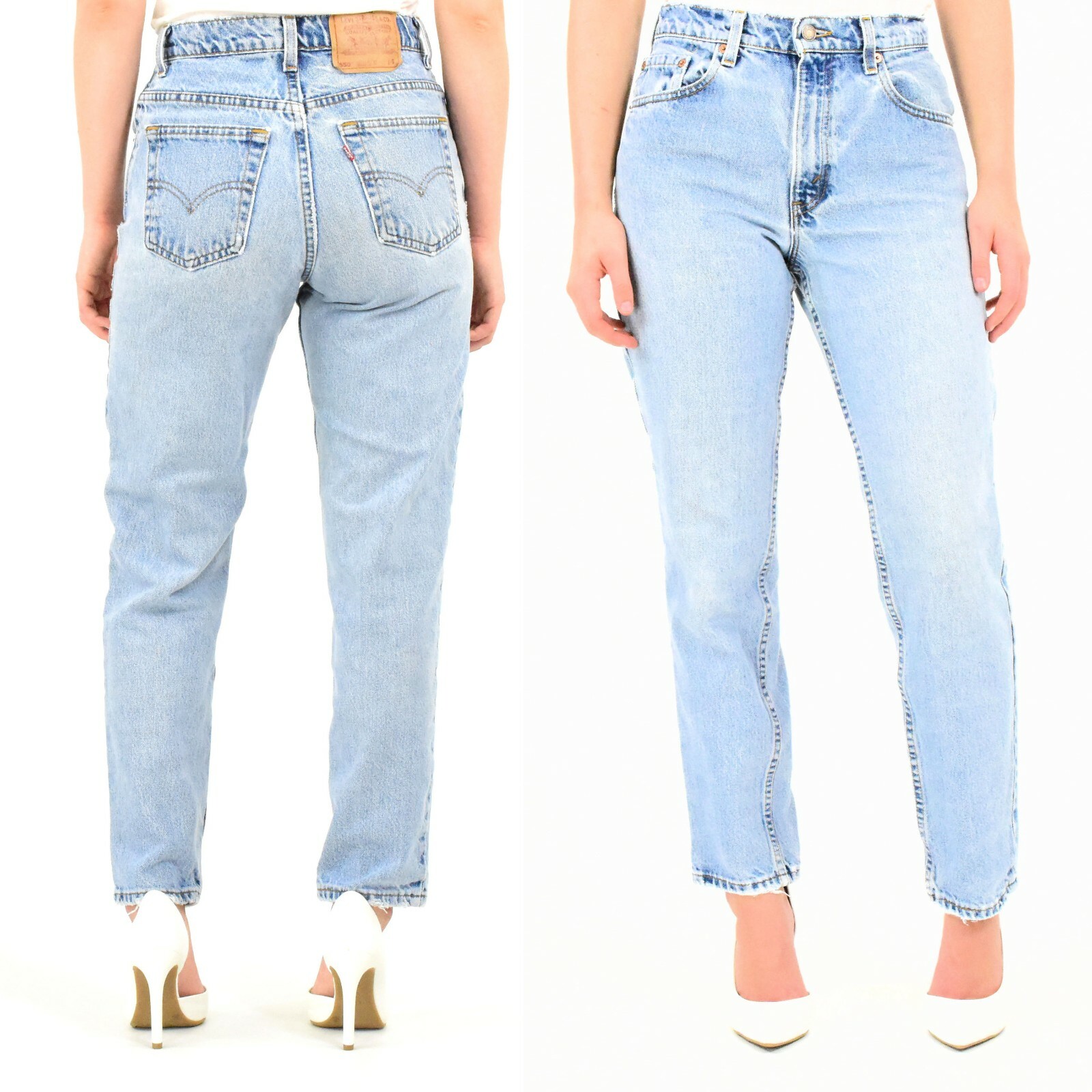 Vintage Levis 550 High Waist Jeans Light to Medium Wash 2 4 Vintage Levis 550 High Waist Jeans Light to Medium Wash 2 4
