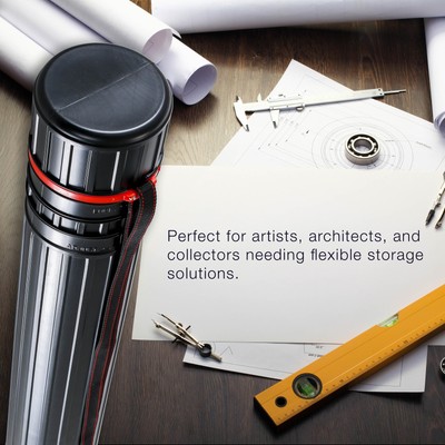 Drafting Drawing Poster Tube LARGE Black Dia: 4-7/8". Length: 30-1/4 - 47-3/4"