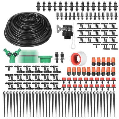 KKmoon Plant Watering Drip Irrigation Kit DIY Watering System with Nozzles O2T9