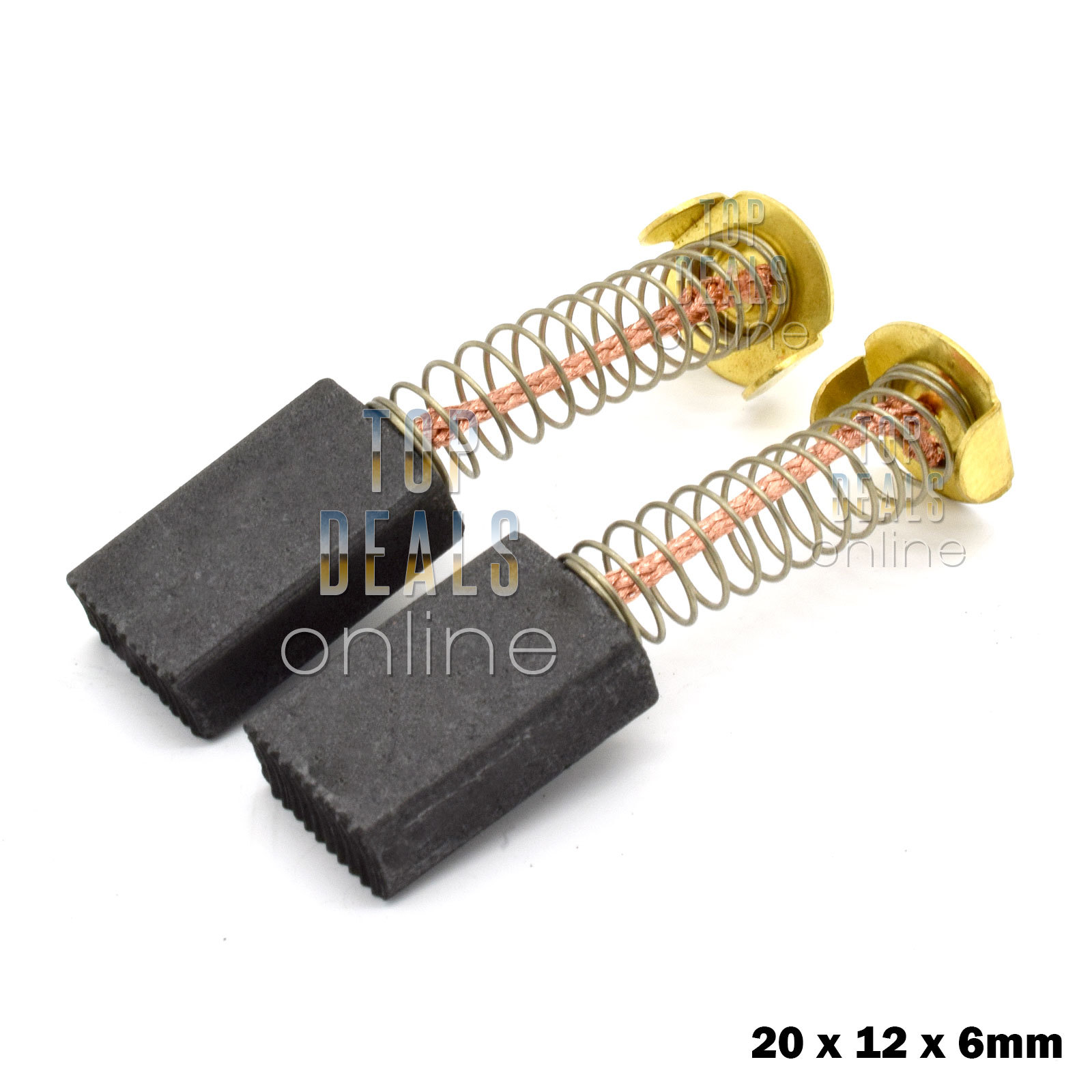 Generic 20 x 12 x 6mm Replacement Carbon Brushes for Various Power Tools eBay