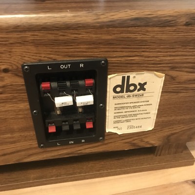 DBX Soundfield  DB-SW2x6 subwoofer  As-is for repair