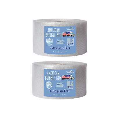 12" Small Plus (3/16) American Bubble Boy Bubble Wrap - 700 Square feet