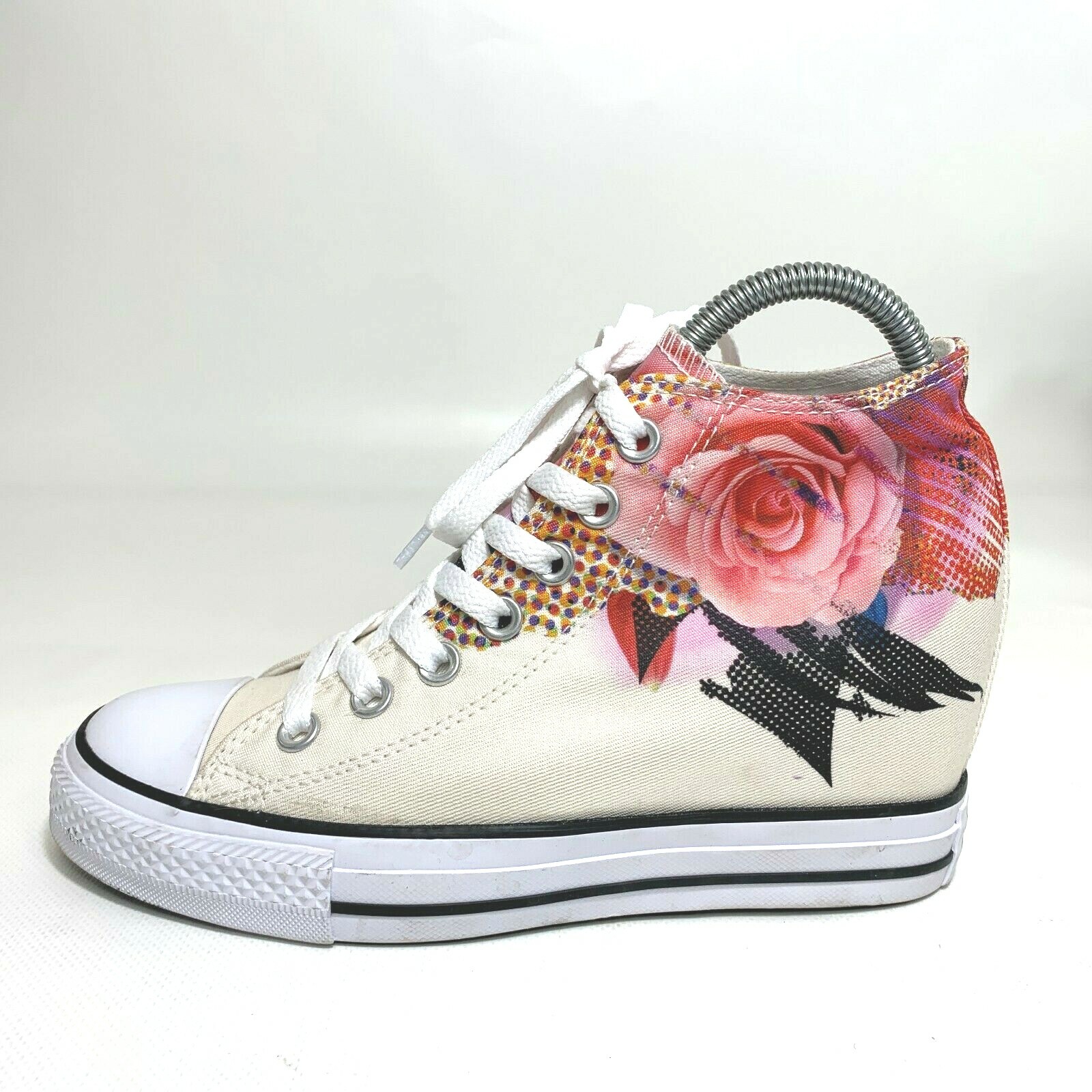 high heel wedge converse