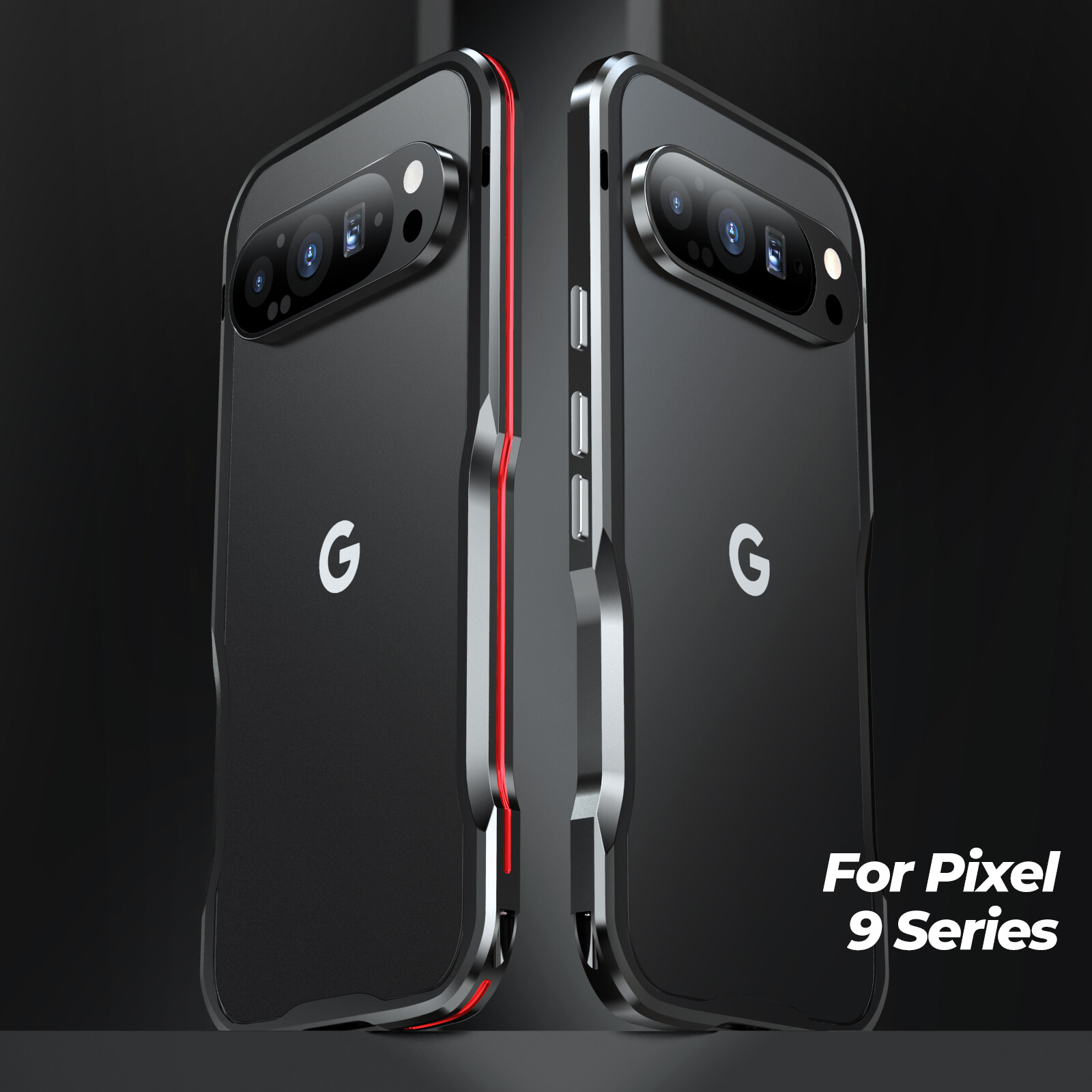 For Google Pixel 9 Pro XL 8 Shockproof Aluminum Alloy Metal Bumper