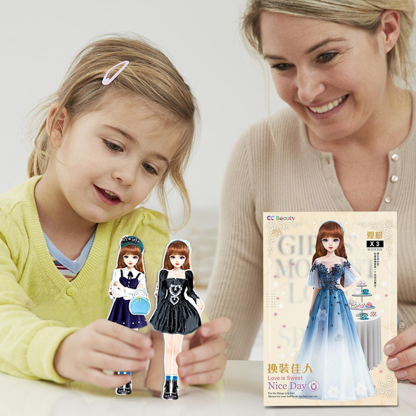 Magnetic Dress Up Princess Paper Dolls For Girls Magnetic Dress-Up Doll