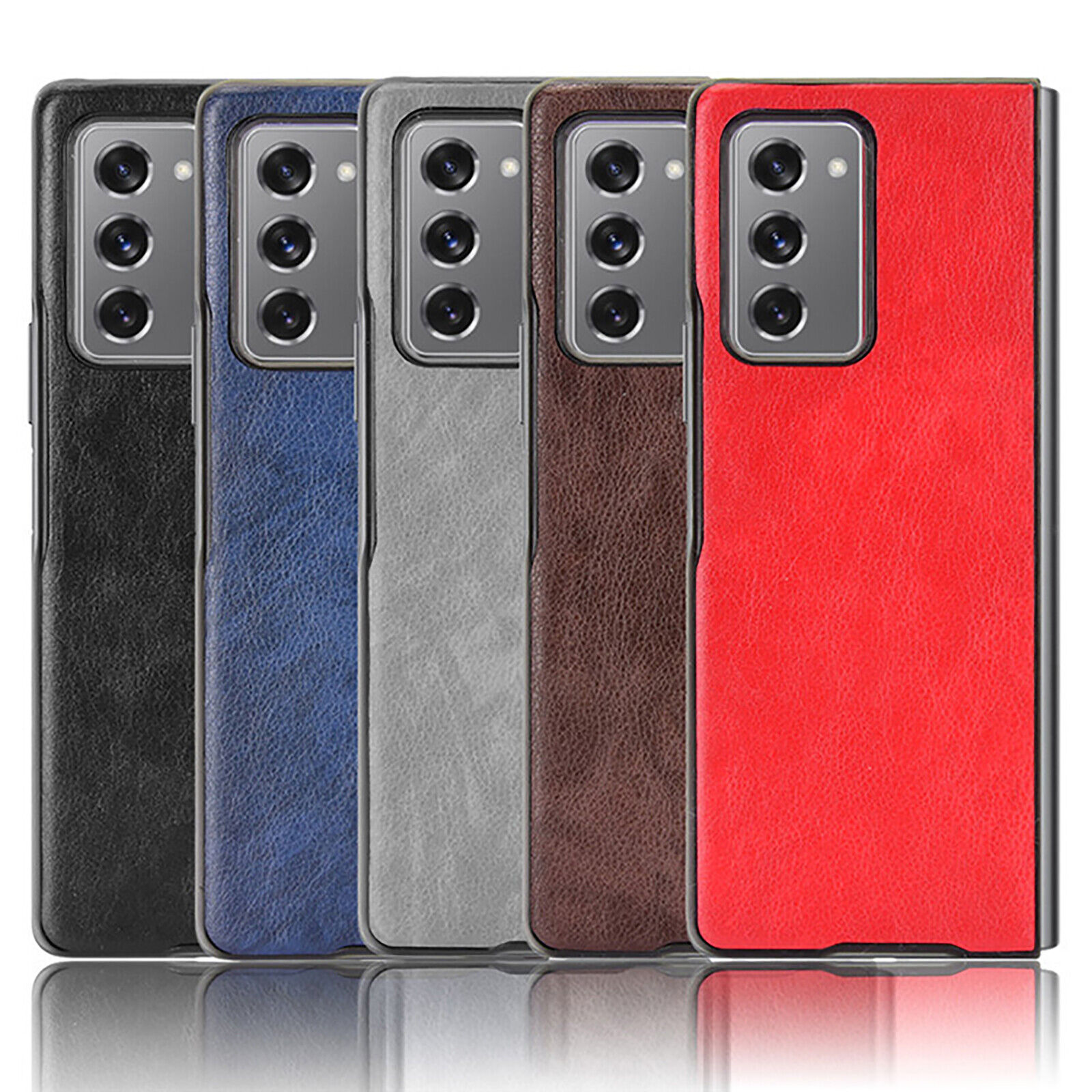 For Samsung Galaxy Z Fold 2 5G Shockproof Luxury Leather