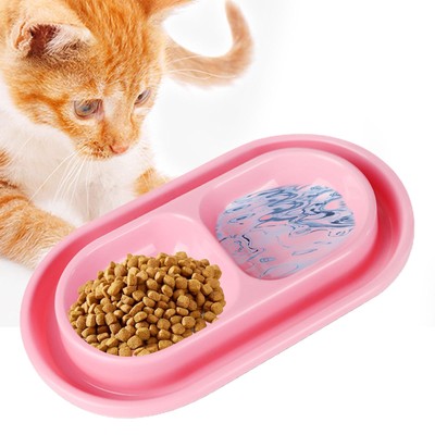 Cat Food and Water Bowl Set Outside Puppy Bowls Cat Food and Water Feeder Pet