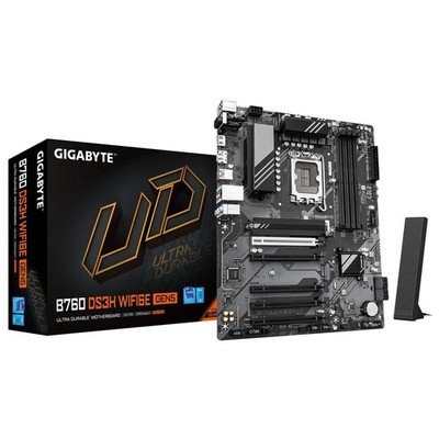Gigabyte B760 DS3H WIFI6E GEN5 Intel 1700 Socket Motherboard, ATX, 4x DDR5 Slots