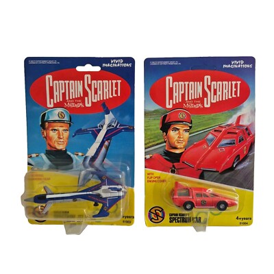 Captain Scarlet Spectrum Car And Jet Liner New Vintage - Vivid Imaginations