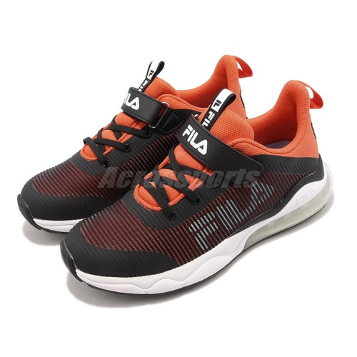 

Fila J807W Черный Оранжевый Белый Ремешок Детская Дошкольная Беговая Спортивная Обувь Кроссовки, J807w