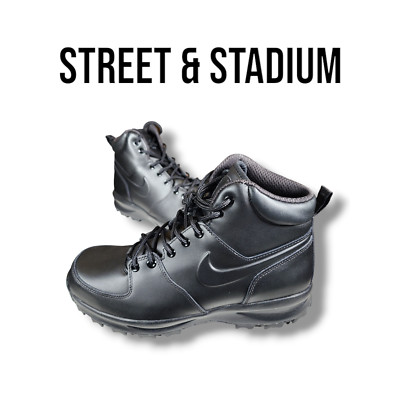 Men's NIKE MANOA LEATHER 'BLACK' 454350-003 size 10.5