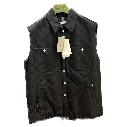 Pre-owned Gucci Gg Vest In All Sizes In Black