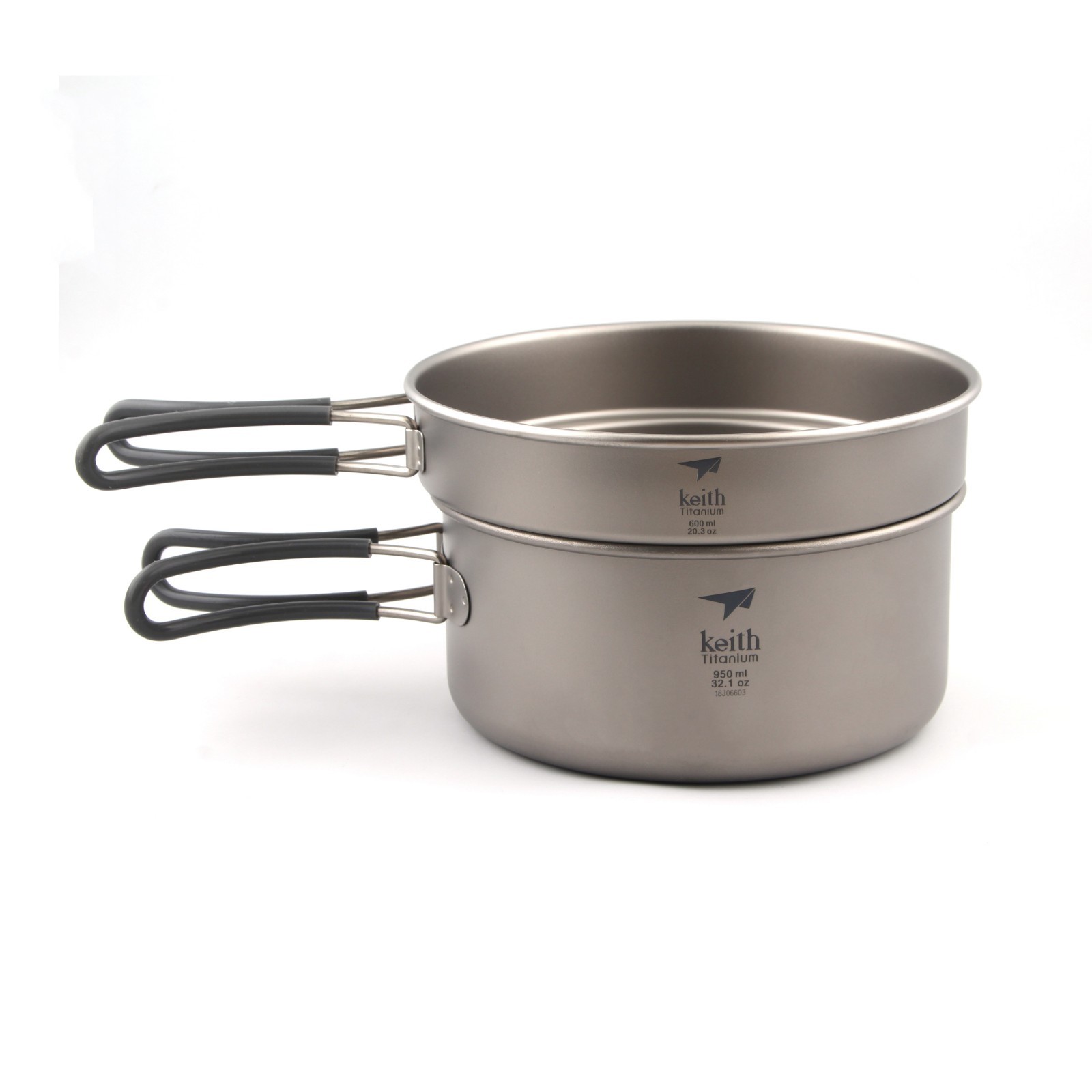 Keith 1-2 Person Titanium Pot Camping Cookset Outdoor Keith 1-2 Person Titanium Pot Camping Cookset Outdoor