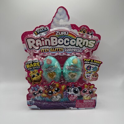 ZURU Rainbocorns 2 Pack ITZY GLITZY Surprise Gem Hearts NEW