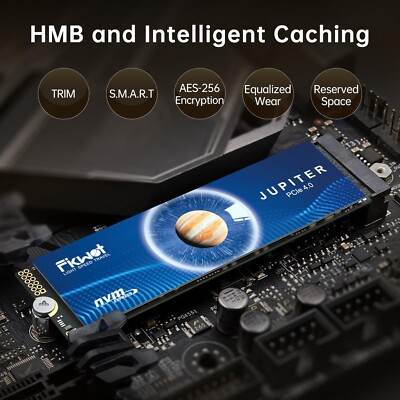 FX991 M.2 SSD 4TB NVMe SSD M2 2280 PCIe Gen 4x4, Read Up to 7300MB/s, Interna...