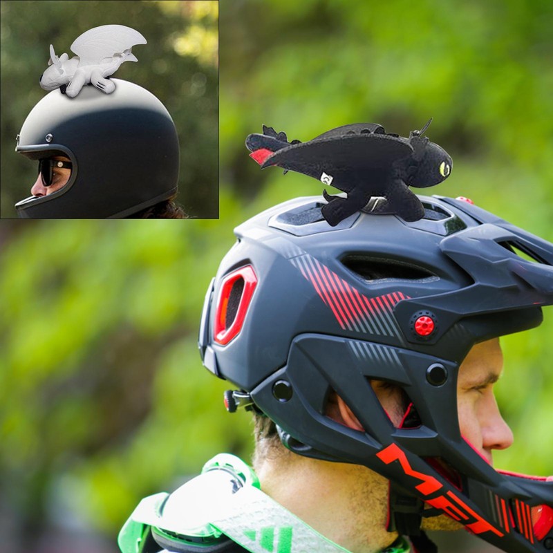 Motorcycle Helmet Roof Exterior Decoration with Suction Cups Helmet Decoration