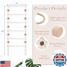 SNOWSTAR Flower Hair Claw Clip Organizer,Hanging Hair Clip Holder and Storage for Women Girls,Claw Clip Hanger Home Decor for Wall,Door,Closet