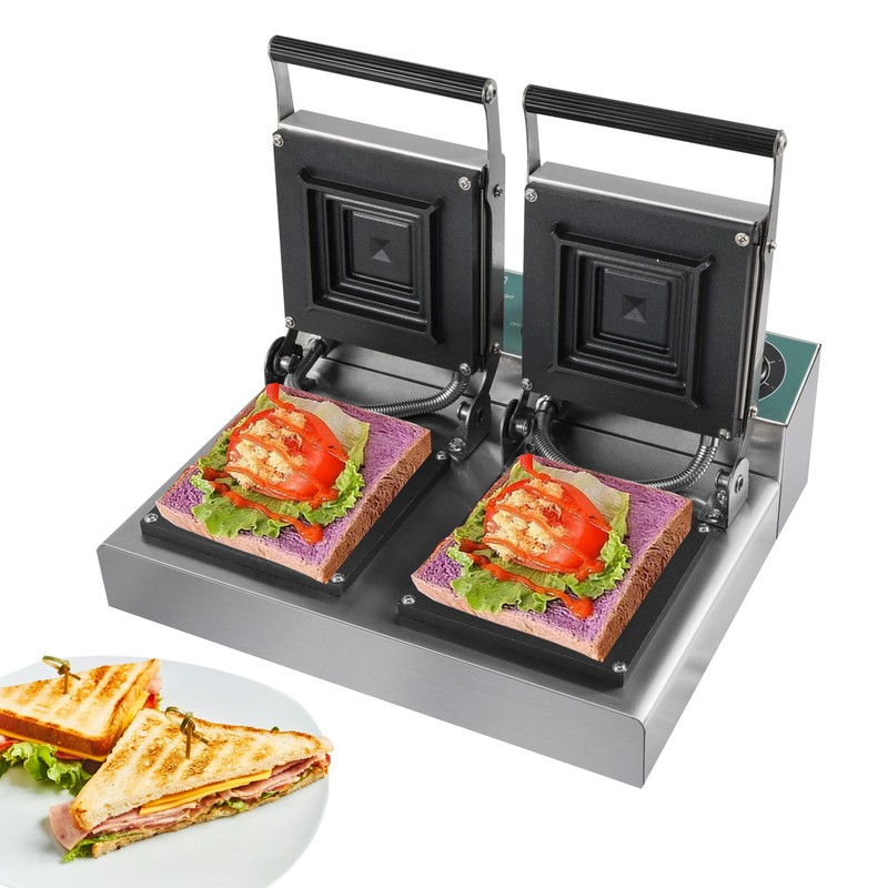 2000W Commercial Sandwich Maker Electric Sandwich Toaster Machine