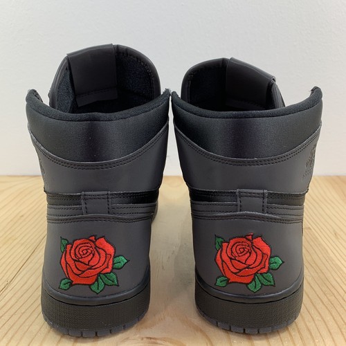 Nike Air Jordan 1 Retro High OG Size 10.5 Womens Rox Brown Black Red Roses