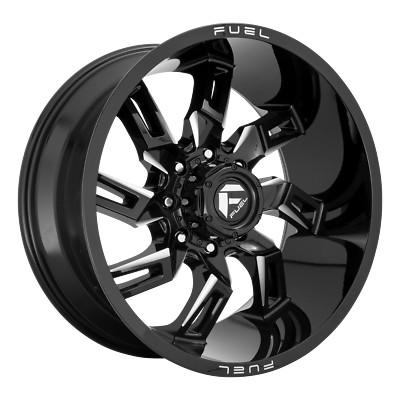 4- 20 Inch Black Wheels Rims Fuel Offroad Lockdown D747 20x9'' 5x5 D74720907550