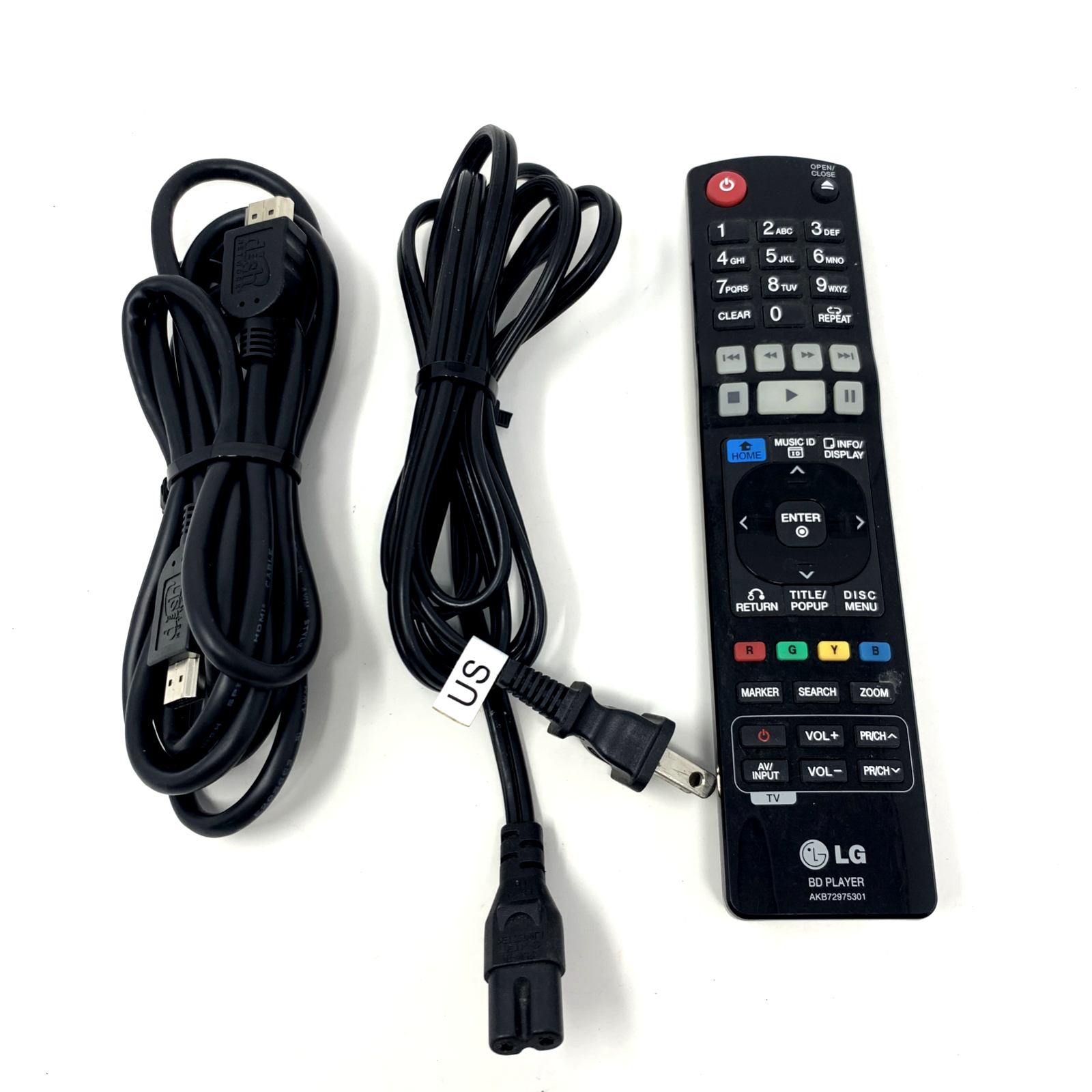LG BD590 WiFi Blu-ray Player 250GB HDD Hard Disk Drive Media Library w/Remote