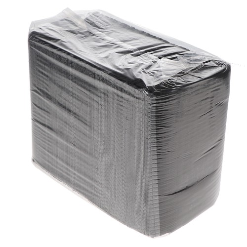 House Brand Dentistry 109223 HSB Dental Patient Bibs 2+1 Ply 13"X18" Black 500Pk