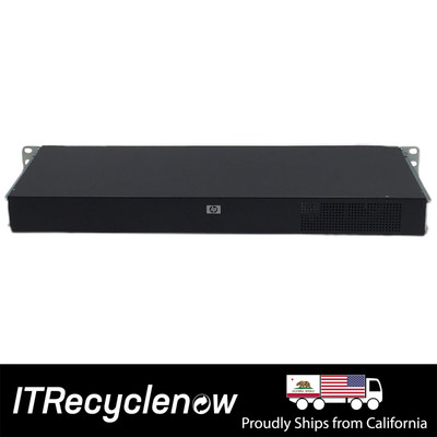 HP AF616A 8-Port 1U KVM Server Console Switch Rack Mountable w/ Rack Ears