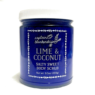 2 New Captain Blankenship Lime & Coconut Sweet & Salty Scrub 9.5oz Each