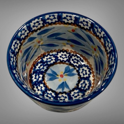 Temptations By Tara Old World Blue Chip Bowl/Plate W/ Dip Bowl And Stand