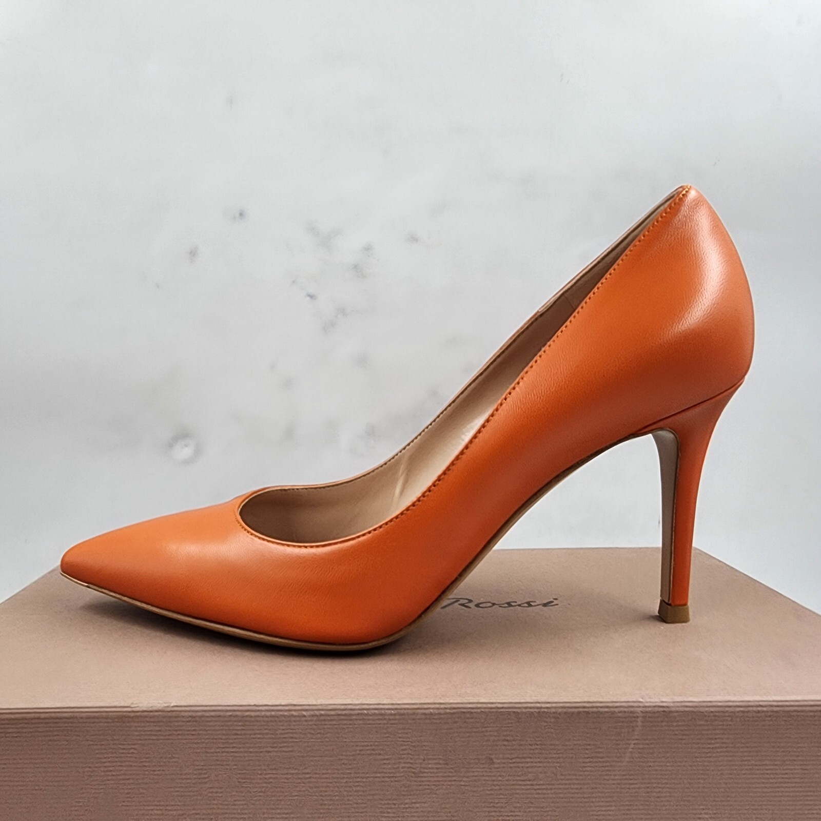 Gianvito Rossi 85mm Gianvito Pointed Toe Pumps Women's 38.5/8.5US Nappa Ace - Picture 7 of 14